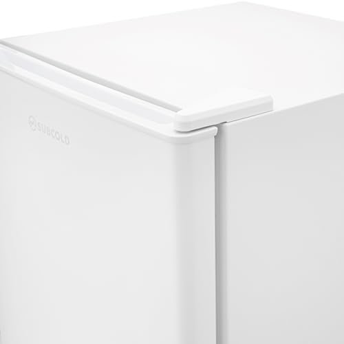 Subcold Aire40 LED Mini Fridge | 40L Table Top Fridge | Quiet & Frost Free for Bedrooms & Hotels | Lockable with Solid door & interior LED light (White) - Image 3