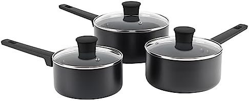 Russell Hobbs RH02841EU7 Shield 20 cm Saucepan – Non-Stick Coating 10x Tougher*, Induction Suitable Cooking Pot, Tempered Glass Lid, Pressed Aluminium Casserole, Easy to Clean, Soft-Touch Handle - Image 3