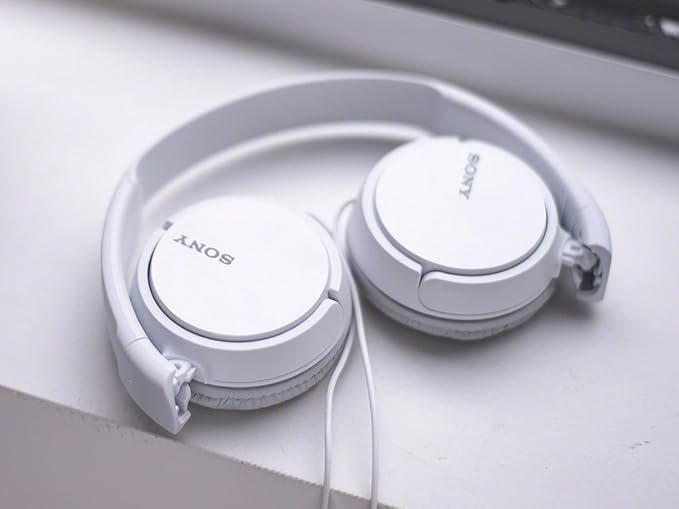 Sony MDR-ZX110/WC(AE) Overhead Headphones - White - Image 3