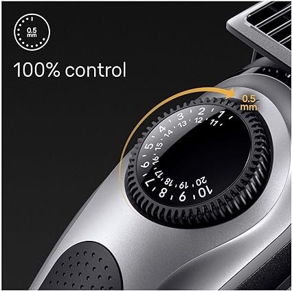 Braun Beard Trimmer Series 5 & Hair Clippers, 40 Length Settings, Rechargeable - Image 3