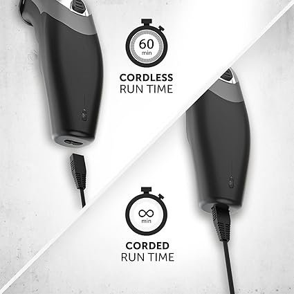Wahl Clip ‘N Rinse Cord/Cordless Hair Clipper, Rechargeable Clipper, Hair Clippers for Men, Head Shaver, Men's Hair Clipper Kit, Male Grooming Set, Corded, Cordless, Washable Head, Home Hair Cutting - Image 4