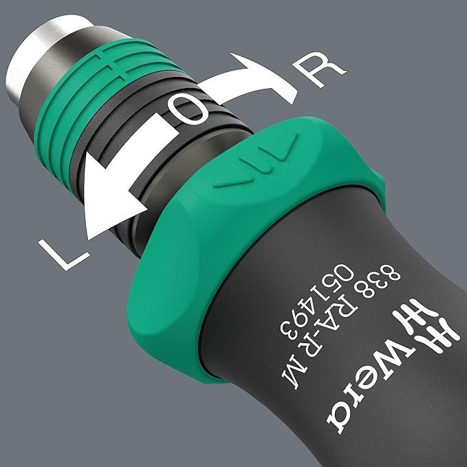 Wera 838 RA-R M Bits-Handhalter, with Ratchet functionality, 1/4" - Image 4