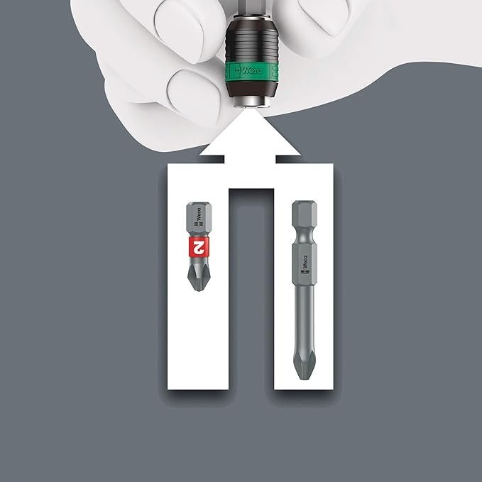 Wera 838 RA-R M Bits-Handhalter, with Ratchet functionality, 1/4" - Image 6