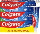 Colgate Deep Clean Whitening Toothpaste, 3 x 75 ml | Fights cavities | Removes plaque